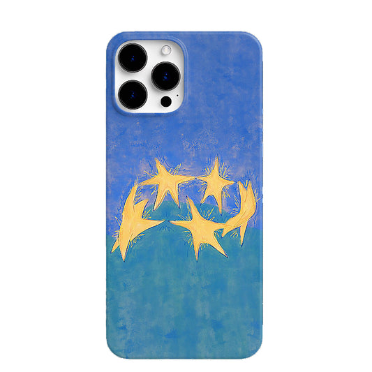 Hues Hand-drawn style Embracing Stars Phone Case Inspired by Van Gogh's