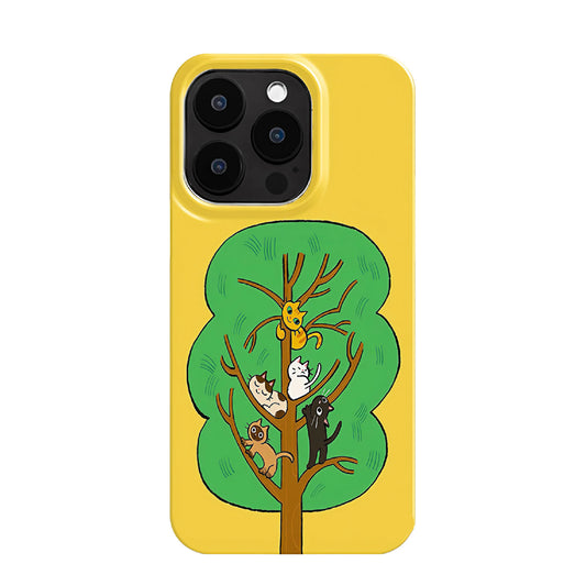 Hues The cats are in the trees Phone Case